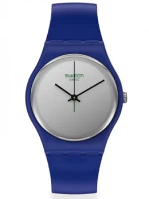 Swatch Ladies Silverwakati Strap Watch SO28N100