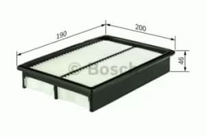 Bosch 1457433955 Air Filter Insert S3955