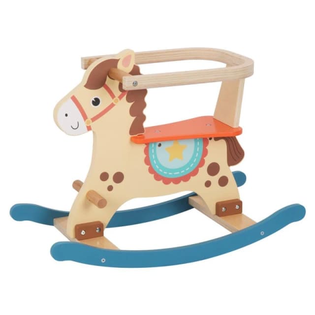Tooky Toy Wooden Rocking Horse - Blue Blue unisex One Size