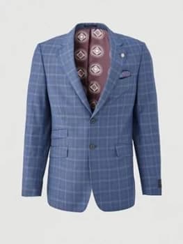 Ted Baker Maeve Sterling Check Suit Jacket, Blue, Size 36, Men