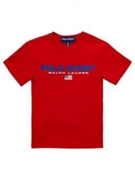 Ralph Lauren Boys Polo Sport Short Sleeve T-Shirt - Red