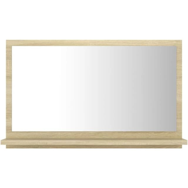 VIDAXL Bathroom Mirror Sonoma Oak 60x10.5x37cm Engineered Wood Vidaxl 8720286218853
