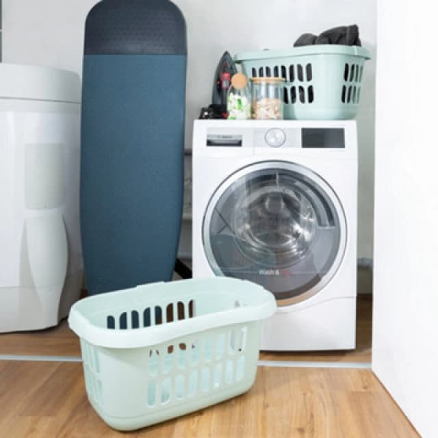 Wham 2 X Casa Plastic Hipster Laundry Basket Silver Sage