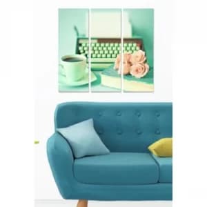 MDF5054986 Multicolor Decorative MDF Painting (3 Pieces)