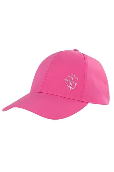 Island Green Diamante Logo Peak Cap Pink