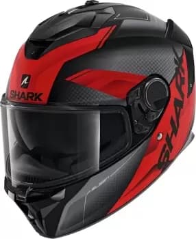 Shark Spartan GT Elgen Helmet, black-red, Size L, black-red, Size L