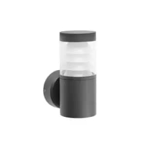 Plim Outdoor LED 3 Wall Lamp Dark Grey 10W 3000K IP65