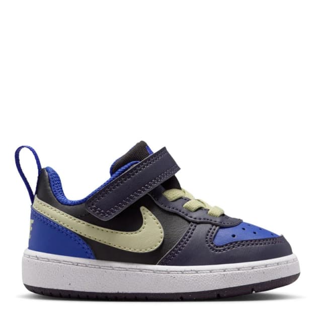 Nike Court Borough Low 2 Baby/Toddler Shoe Blk/Olive Aura male C4 (20)