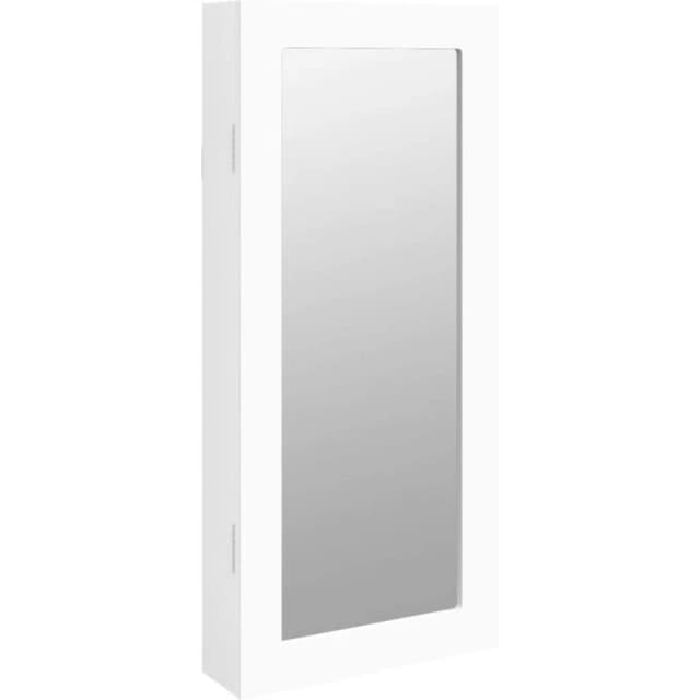 VIDAXL Vidaxl - Mirror Jewellery Cabinet Wall Mounted White 30x8.5x67cm 8720845811143