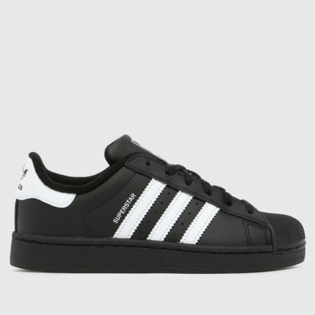 adidas Originals Superstar II Shoes Childrens Black/White unisex C13 (31.5)