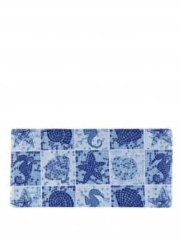 Aqualona Seascape Bath Mat - Blue/White