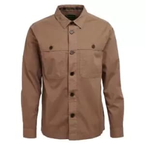 Barbour Mens Sidlaw Overshirt Fossil Medium