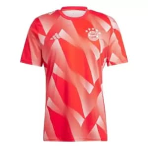 adidas Bayern Munich Pre Match Shirt Adults - Red