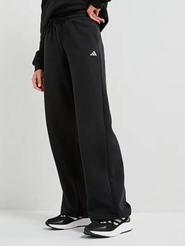 Adidas SPORTSWEAR Essentials Trousers with Small Logo Black Women L