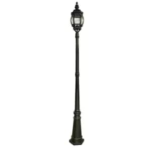 Bel Aire 1 Light Outdoor Lamp Post Black IP44, E27
