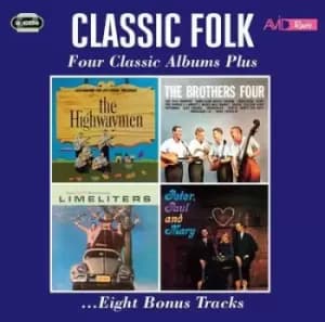 Various Artists - Classic Folk: Four Classic Albums Plus CD Album - Used