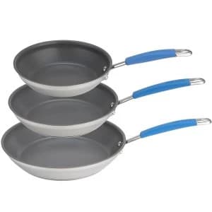 Joe Wicks Quick & Even Stainless Steel Frypan Set - 3 Piece