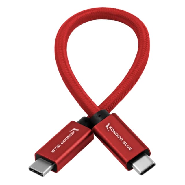 Kondor Blue KB-USBC-R USB cable USB 3.2 Gen 2 (3.1 Gen 2) 0.216 m Red