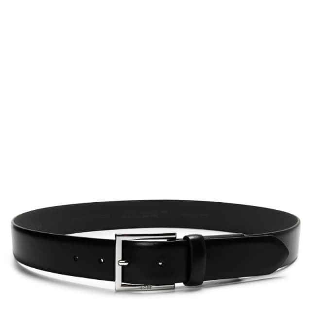 Boss Mens Dressletic Leather Belt Black male 36R (95cm)