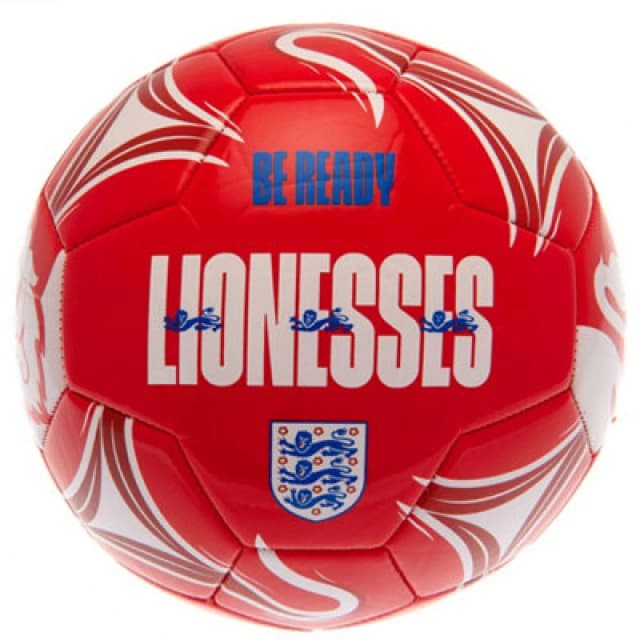 England Lionesses Crest Football Red/white (5)