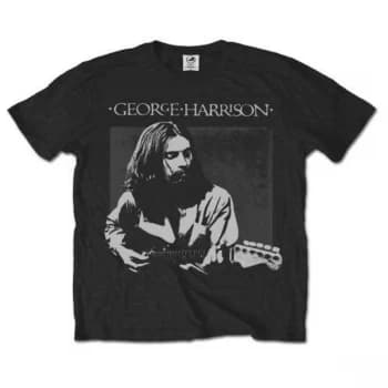 George Harrison - Live Portrait Mens Small T-Shirt - Black