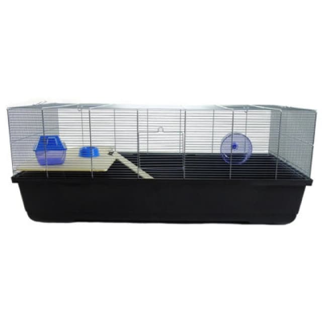 Little Friends Ritz Large Rat And Hamster Cage With Shelf - Black