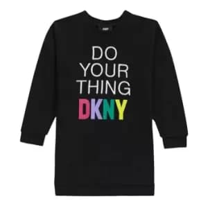 DKNY Logo Sweater Dress - Black