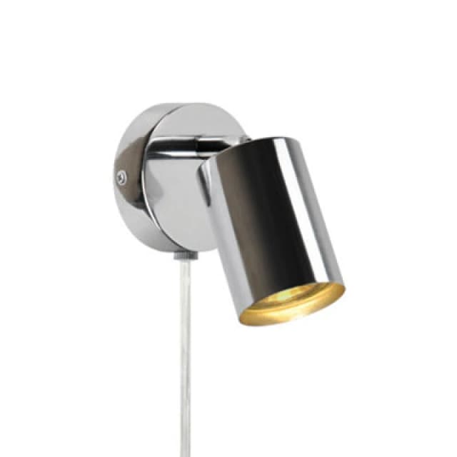 Nordlux Explore Metal Wall Light Silver,plug In Or Mains