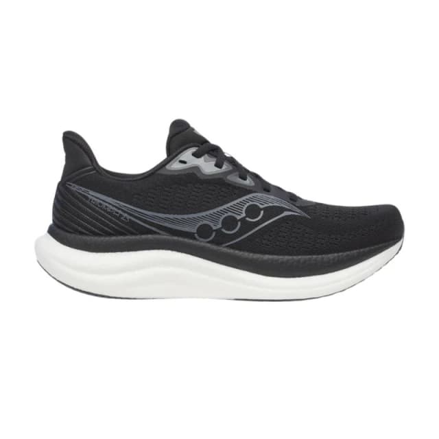 Saucony Triumph 23 Shoes Black White AW25, Size 44,5 - EUR