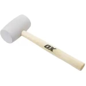 OX Pro White Rubber Mallet 32oz - N/A