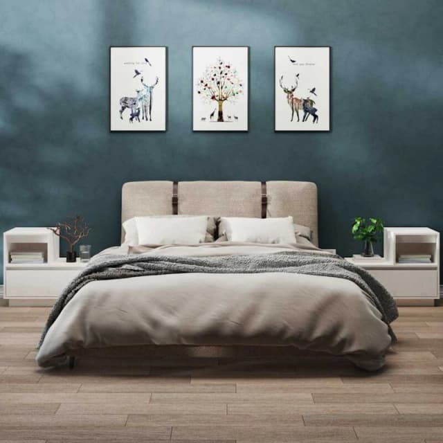 VIDAXL Bedside Cabinets 2 pcs White 60x34x51cm Solid Wood Pine Vidaxl 8720286923580