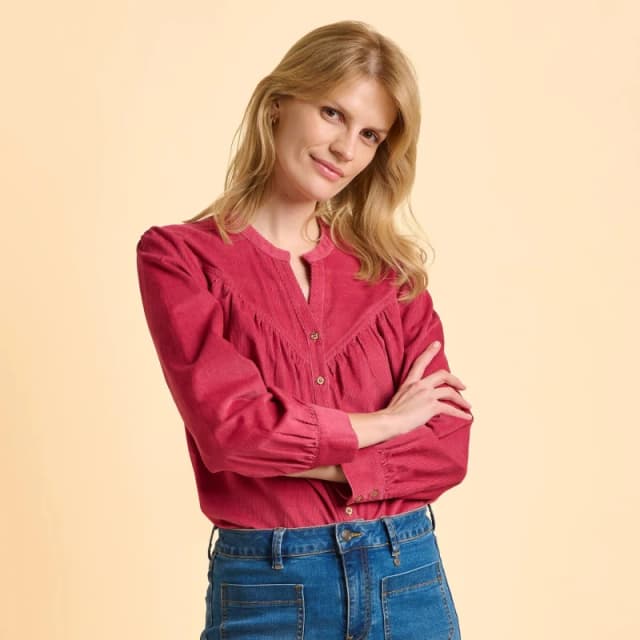 Brakeburn Lindsay Blouse Blouses - Long Sleeve UK 18 Pink 33562606510