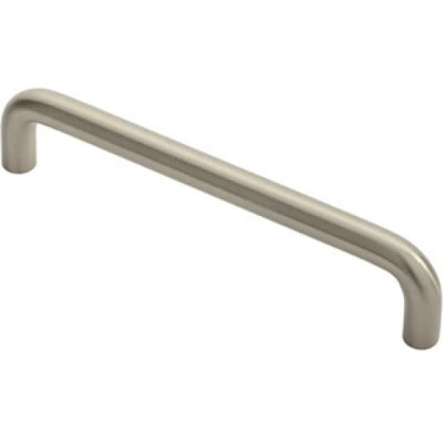 Loops Round D Bar Cabinet Pull Handle 138 x 10mm 128mm Fixing Centres Satin Nickel Metallics unisex