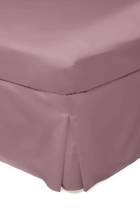 Belledorm Easy Care 200 Thread Count Cotton Polyester Percale Platform Valance in Rose Size: Single Rose Unisex Single