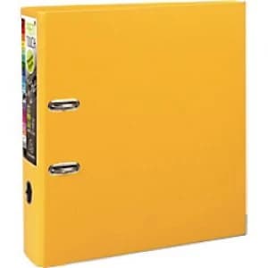 Exacompta touch Lever Arch File Yellow A4+ 2 Ring Polypropylene 80 mm Spine