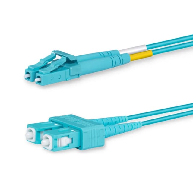 Lanview LVO231303 InfiniBand/fibre optic cable 2m 2x LC 2x SC OM3 Aqu