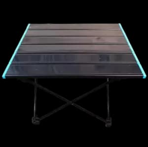 29cm Black Portable Folding Camping Table with Storage Bag