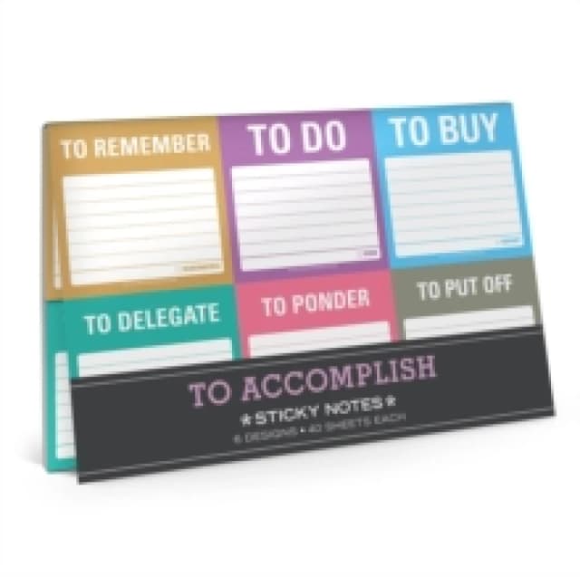 Knock Knock To Accomplish Sticky Note Packet Other printed item