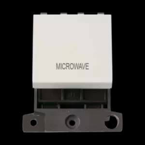 Click Scolmore MiniGrid 20A Double-Pole Ingot Microwave Switch White - MD022PW-MW