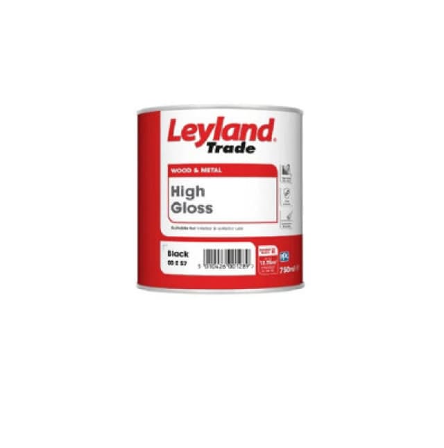 Leyland Trade High Gloss Black 750Ml
