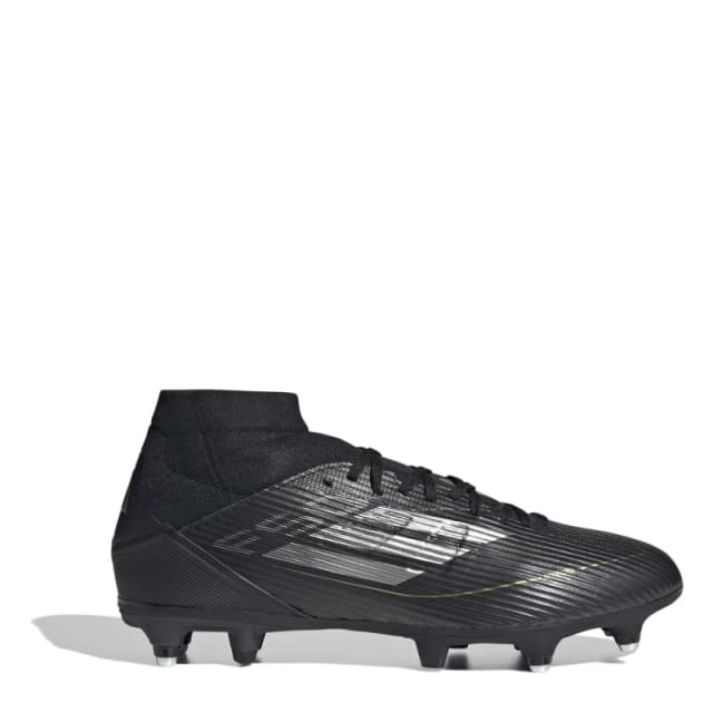 adidas F50 League Mid-cut Soft Ground Football Boots Black/Silver male 7 (40.7)