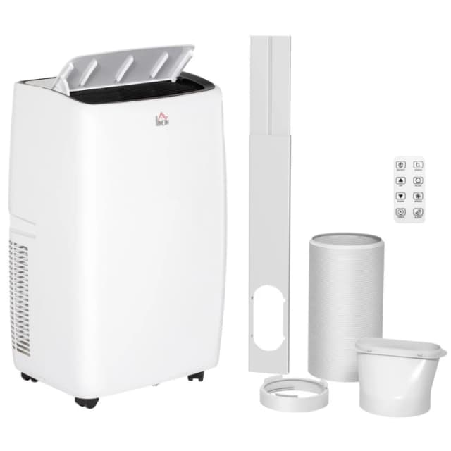 HOMCOM 14,000 Btu Portable Air Conditioner With 40M², Sleep Mode, White 823-059V70WT