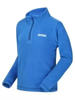 Boys, Regatta Kids Hot Shot Ii Half Zip Fleece - Blue Size 13-14 Years