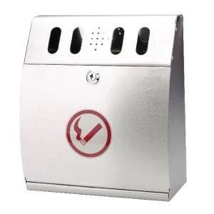 Curved Wall Mounted Ash Bin Steel 3.7 Litre CIGBINCRV