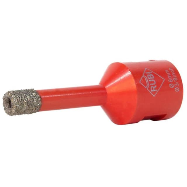 Rubi Dry Cut Diamond Tile Drill Bit for Angle Grinders 05989 Diameter: 8mm