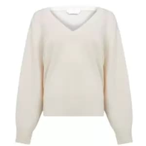 Boss Fenise Cashmere Sweater - White