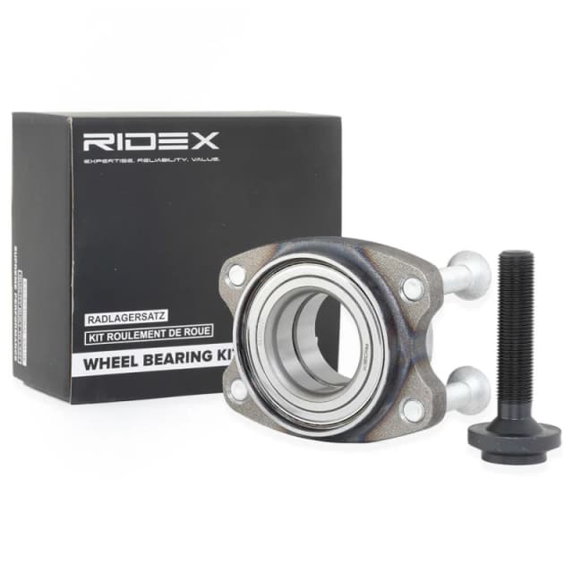 RIDEX 654W0221 Wheel bearing kit Front axle both sides, with bolts/screws Wheel Bearing Kit (654)