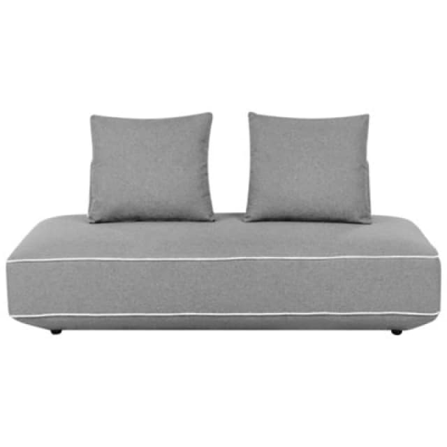 Beliani Chaise Longue Seillans Fabric Grey