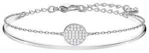 Swarovski Ginger Rhodium Plated Bangle White Stones Jewellery