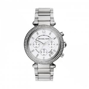 Michael Kors Ladies Parker Watch - Silver/Steel